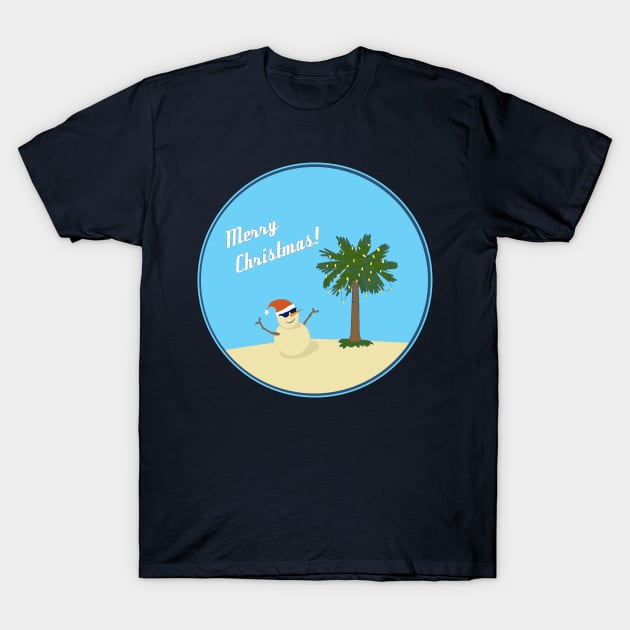 Merry Christmas! beach T-Shirt by candhdesigns